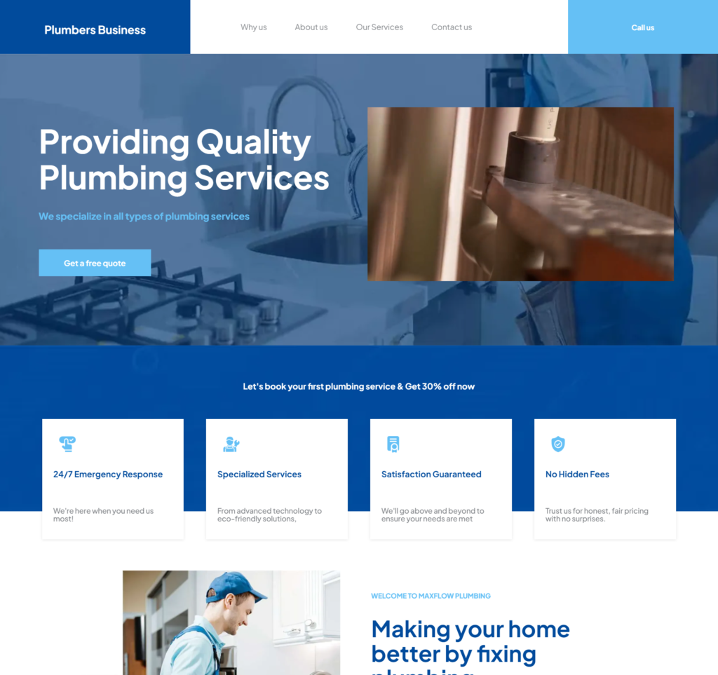 Plumbers website-template